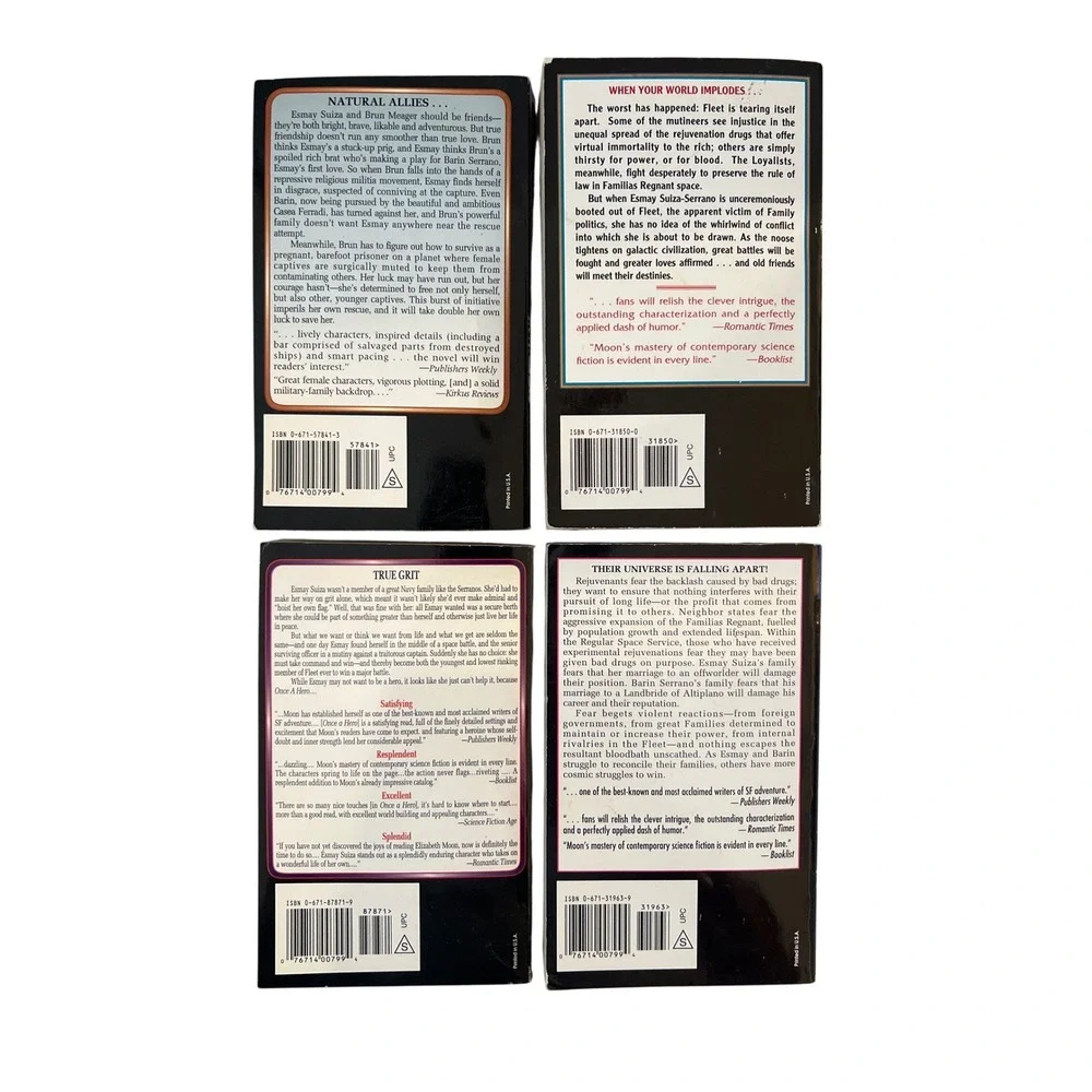 Elizabeth Moon Serrano Legacy Esmay Suiza 4 Book Lot Sci-Fi Paperbacks Baen